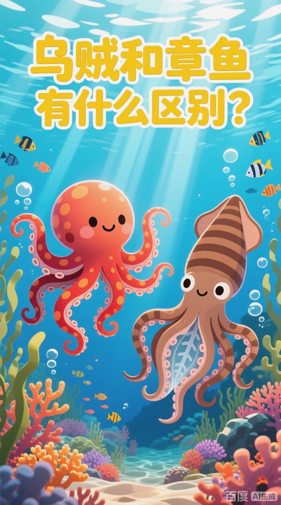 乌贼和章鱼有什么区别