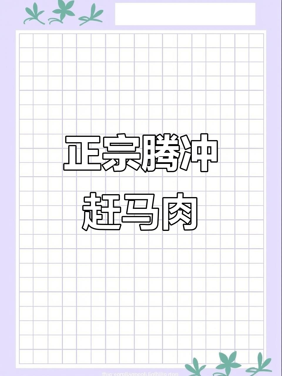 腾冲赶马肉,正宗与否你来评!