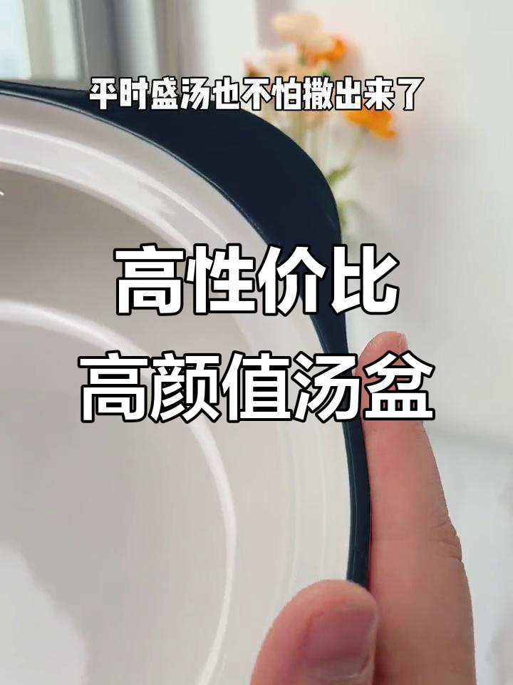 十元就能入手的高颜值带盖汤碗,双耳设计防烫又实用