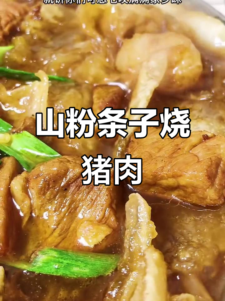 安徽舒城特色山粉条子烧肉,口感鲜美,地道家乡味