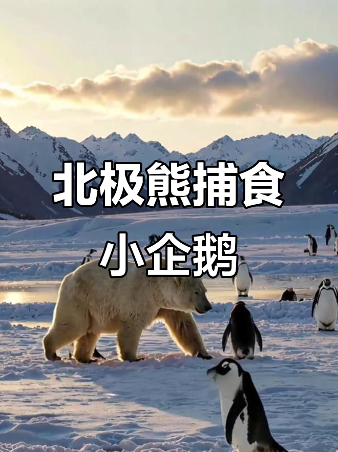 北极熊误吃企鹅，血腥场面让人震惊