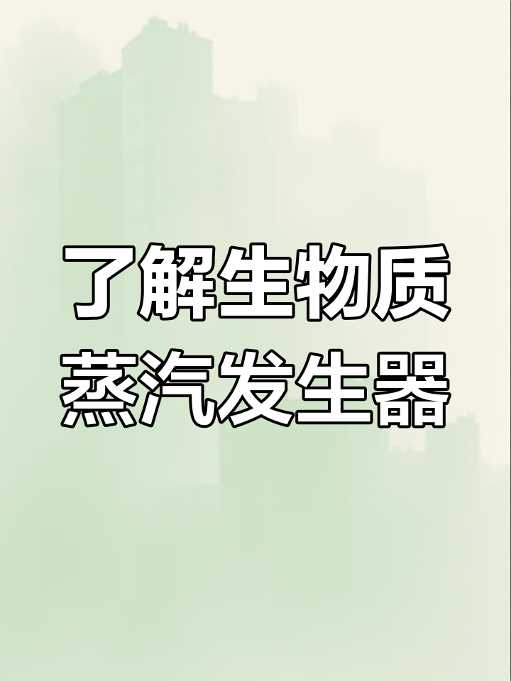 生物质蒸汽发生器:从燃料到蒸发的全解析