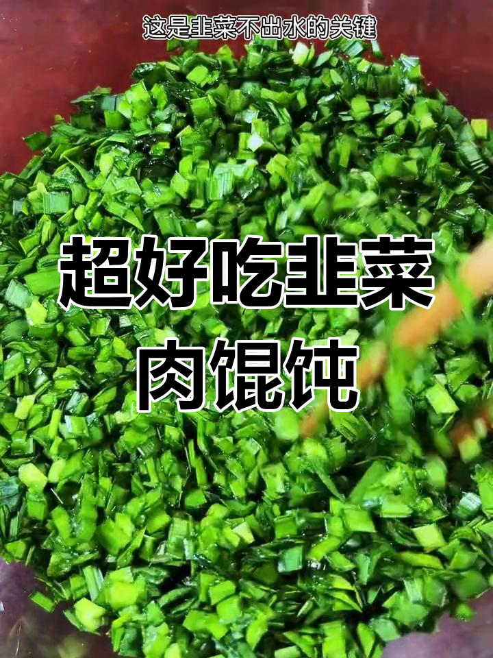 韭菜猪肉馅小馄饨,做法超简单又美味