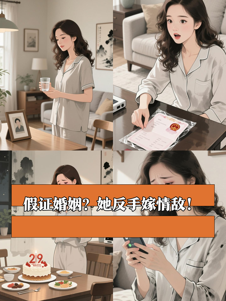 撕开假结婚证那晚，她直接和丈夫死对头领证了