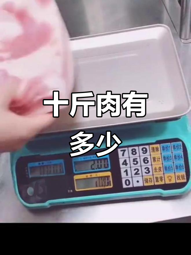10斤肉到底有多重?看看这些分量你就知道了
