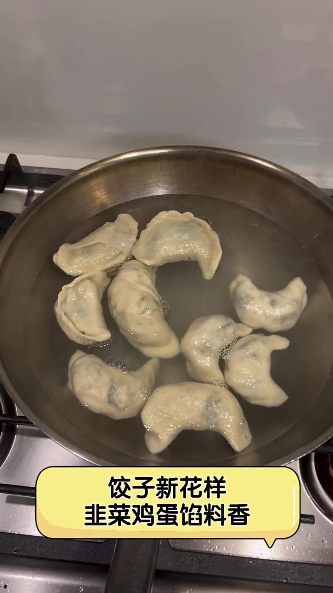 饺子新花样,韭菜鸡蛋馅料香