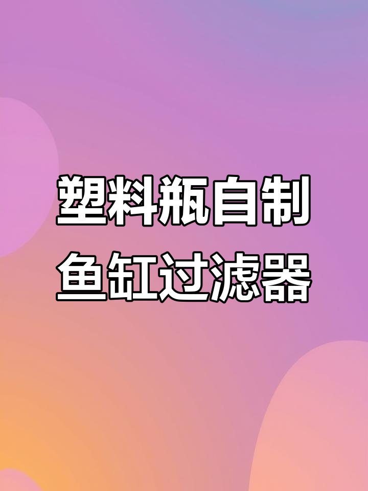 废旧塑料瓶变身鱼缸自动过滤增氧系统，DIY手工教程