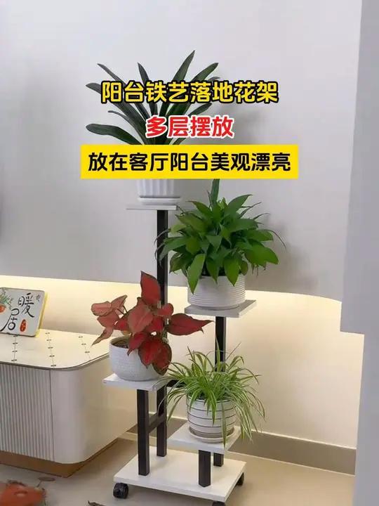 多层落地式花架,可以摆放各种绿箩多肉花卉绿植,布局合理,放在客厅,阳台都适用 花架 爱生活