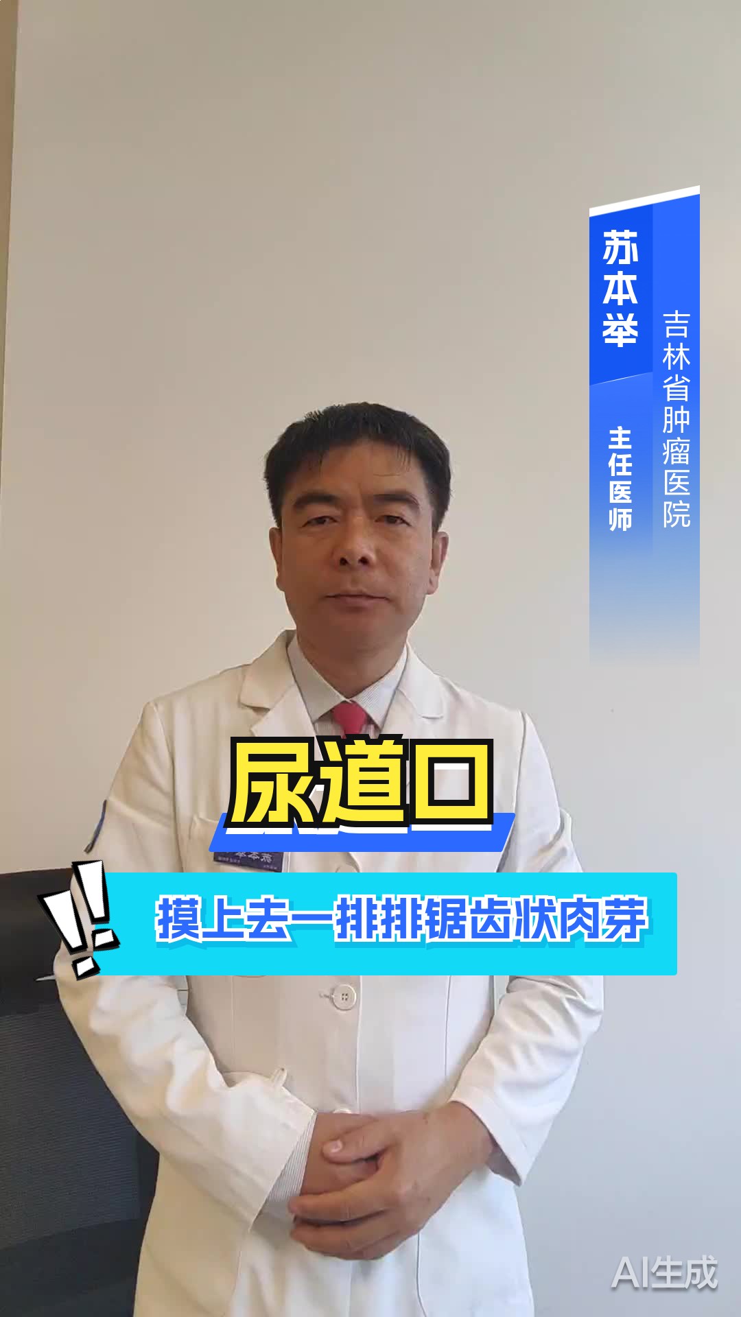 尿道口摸上去一排排锯齿状肉芽
