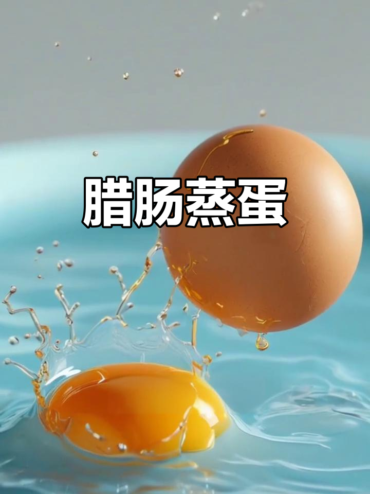 简单又好吃的腊肠蒸蛋,早餐新选择