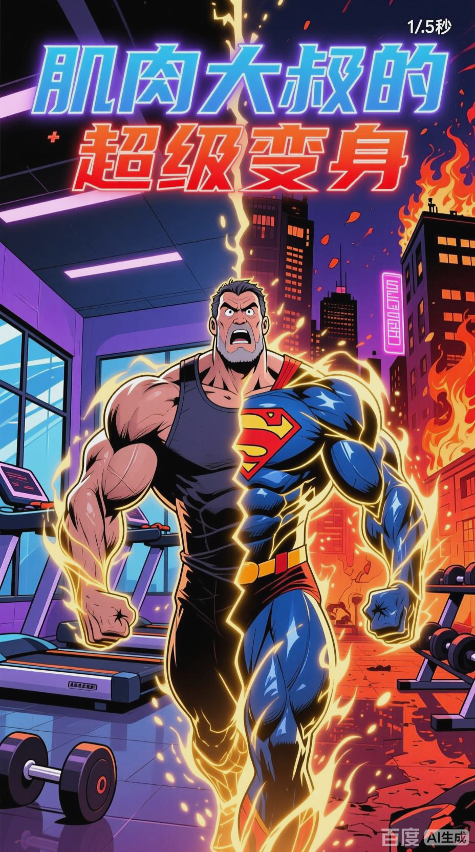 肌肉大叔变身超人传奇