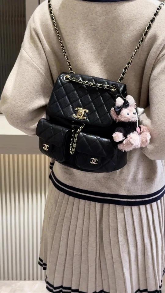 Chanel25P“小青蛙”Duma双肩包太好背啦!