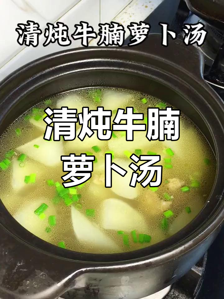 营养满满的清炖牛腩萝卜汤,鲜美原汁