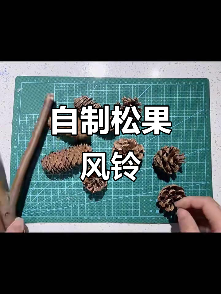 松果风铃DIY教程,简单步骤教你做手工