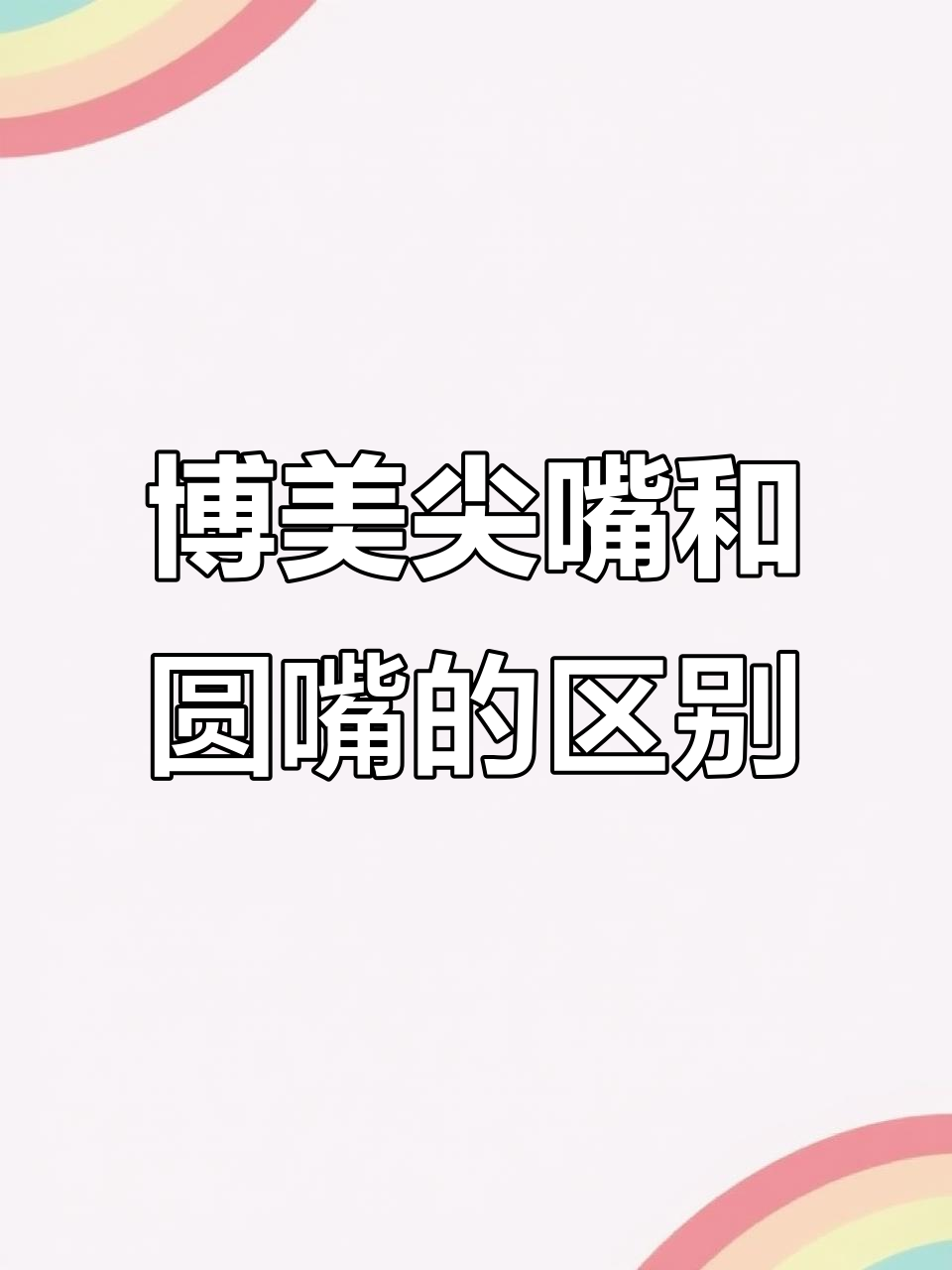尖嘴博美与圆嘴博美的区别,哪个更可爱?