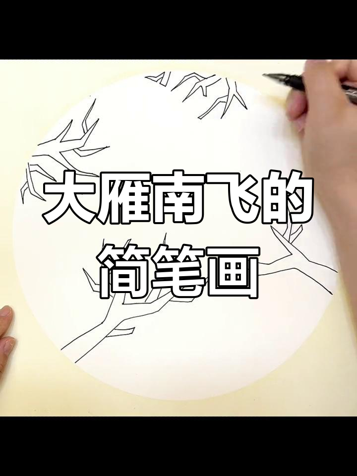 冬天大雁南飞,画一派迁徙景象