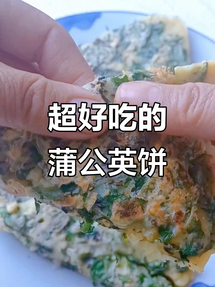 蒲公英饼做法,简单又美味,学会这道家人都爱吃