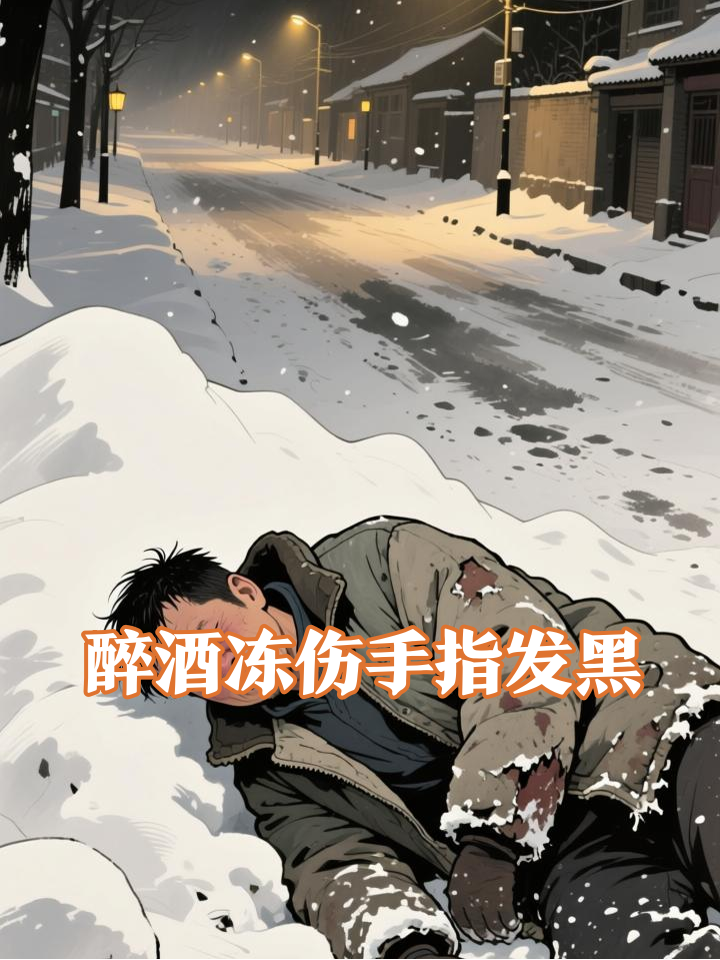 50岁大叔醉酒冻伤手指发黑面临截肢