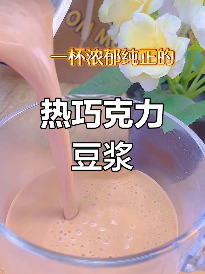 冬季必备巧克力豆浆,温暖又美味