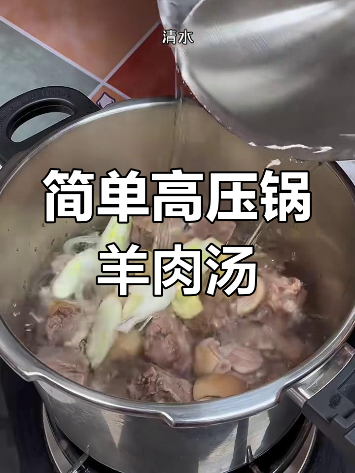 高压锅轻松炖羊肉,白芷、葱姜一网打尽
