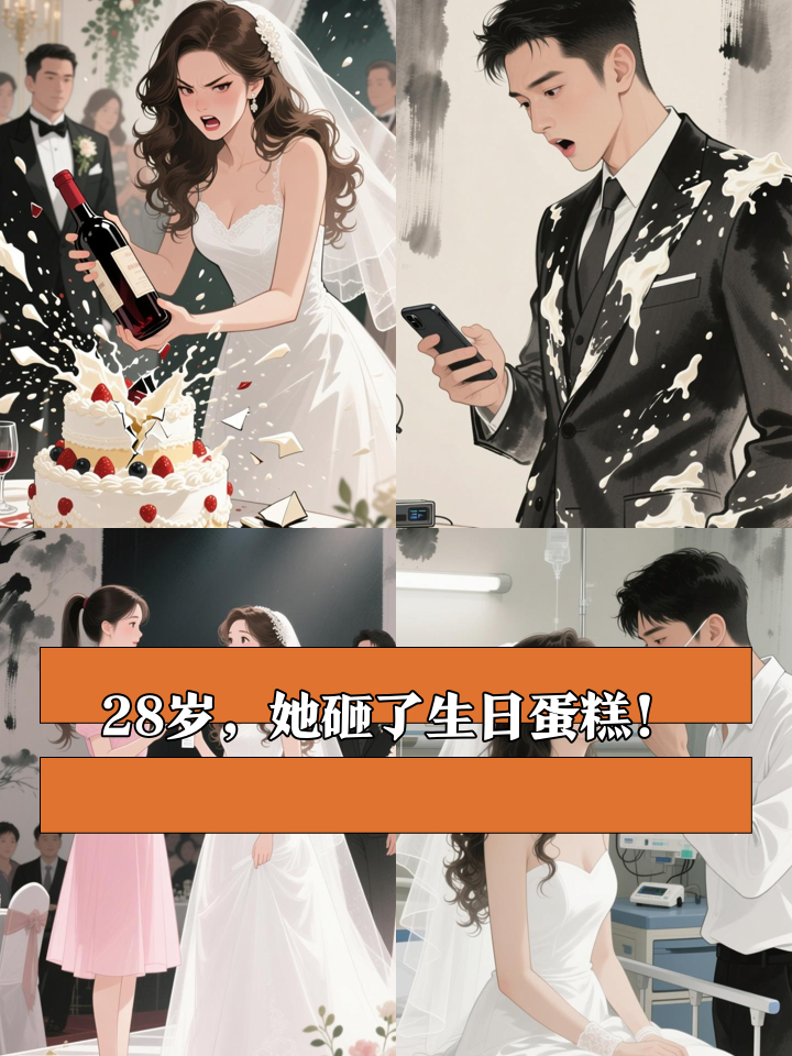 28岁生日当天，她亲手砸碎了自己的婚礼蛋糕