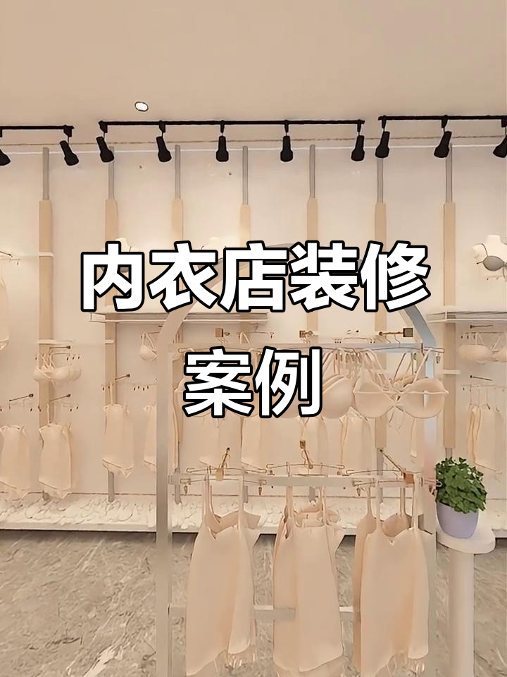2024年55平米内衣店,铁艺木纹融合简约风