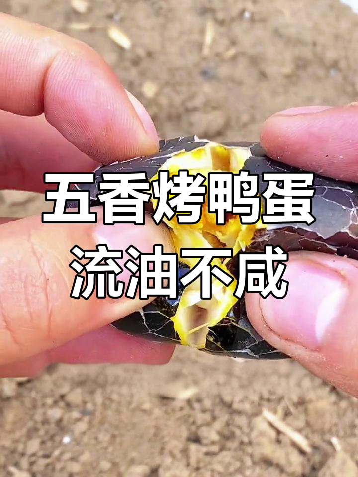 烤鸭蛋与咸鸭蛋的区别:流油不咸,五香蛋白蛋黄起沙