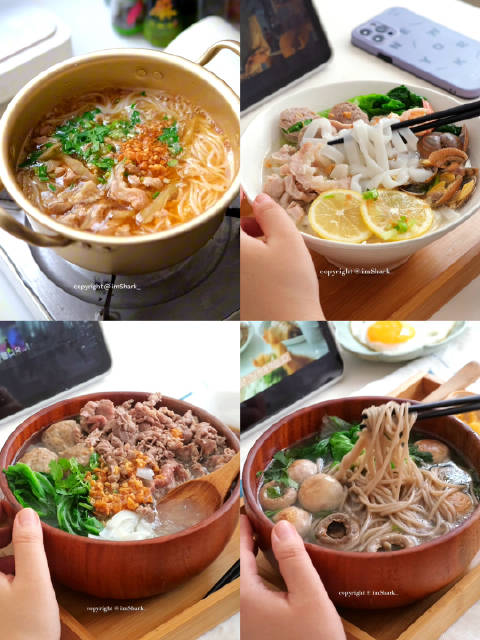五一假期吃得过于丰盛,感觉有些油腻?今天,给大家准备四款家常清汤面,它们不仅做法简单,而且