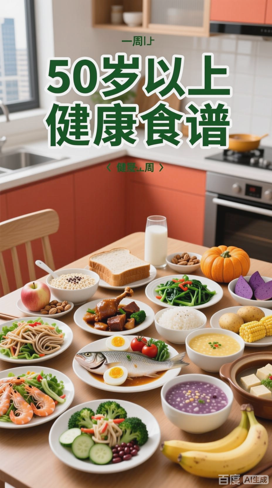 50岁以上老年人一周健康食谱