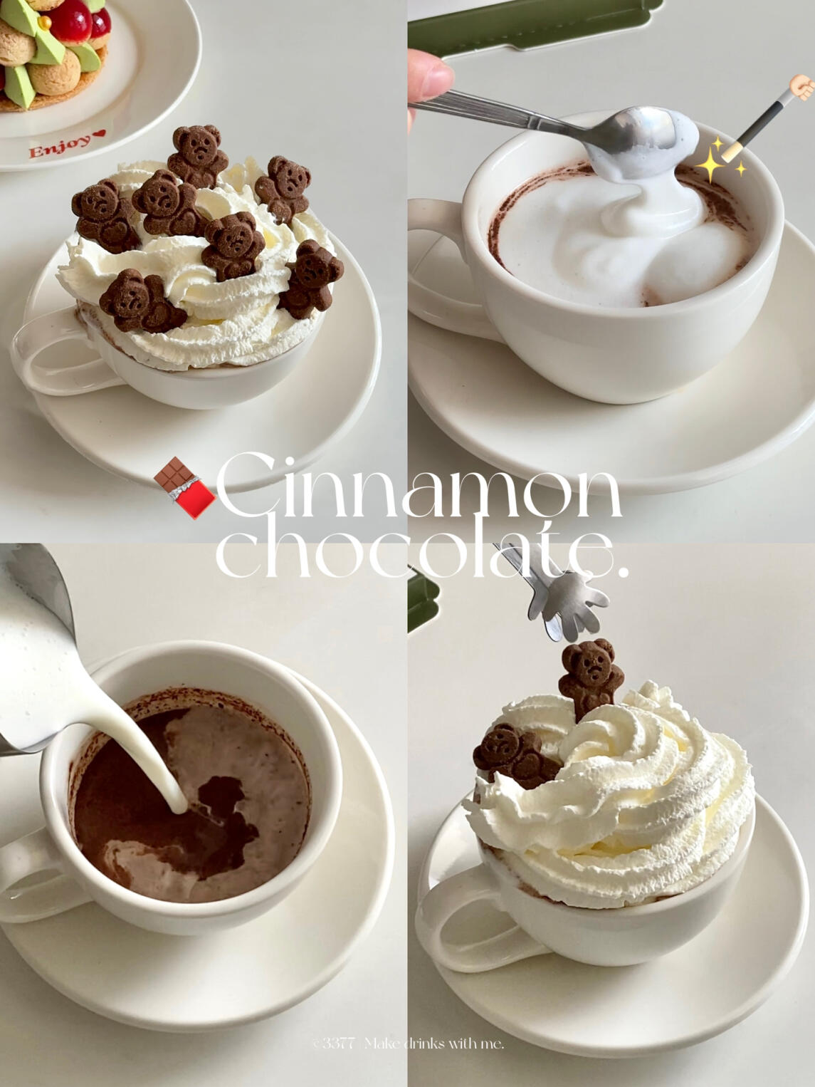 冬季必喝系列肉桂热可可微波炉懒人版!