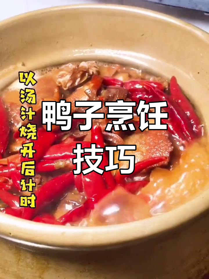 砂锅炖鸭,口感更佳;高压锅煮则差些