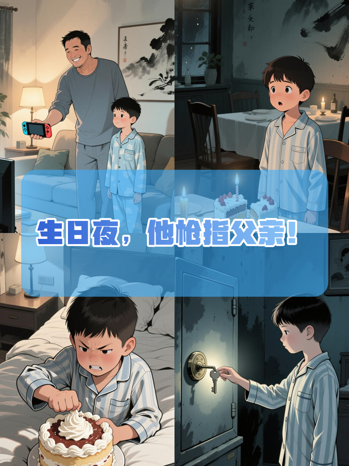 11岁男孩因游戏机被没收，生日当晚枪杀父亲