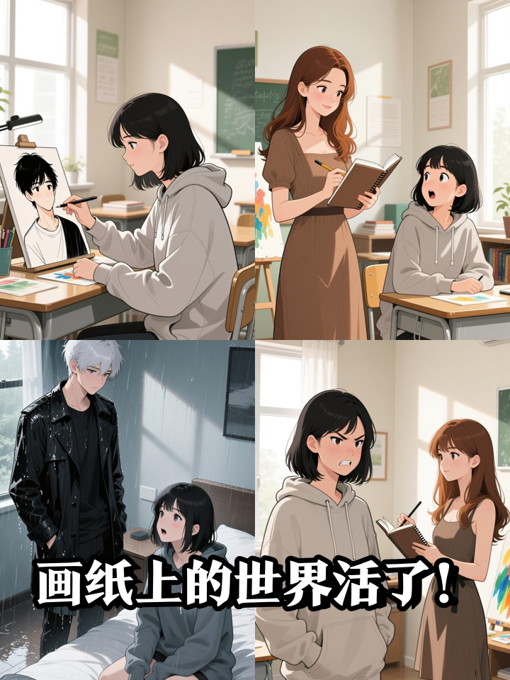 当她的二次元男友从画里走出来……