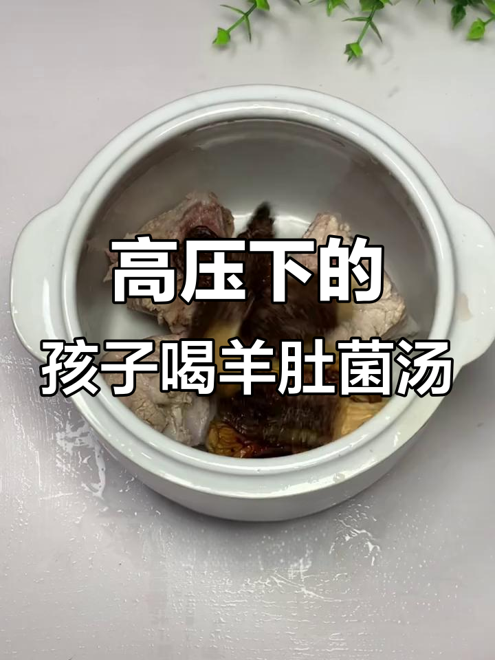 高考前给孩子煲羊肚菌汤,营养满分又减压