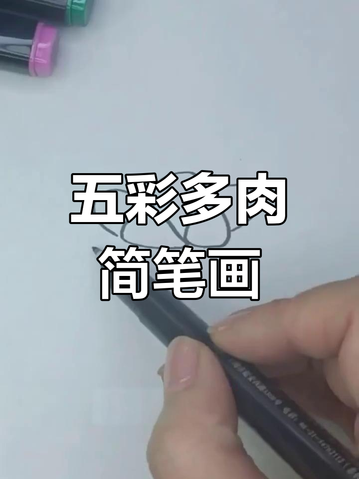 画出五彩多肉,创意花盆任你选