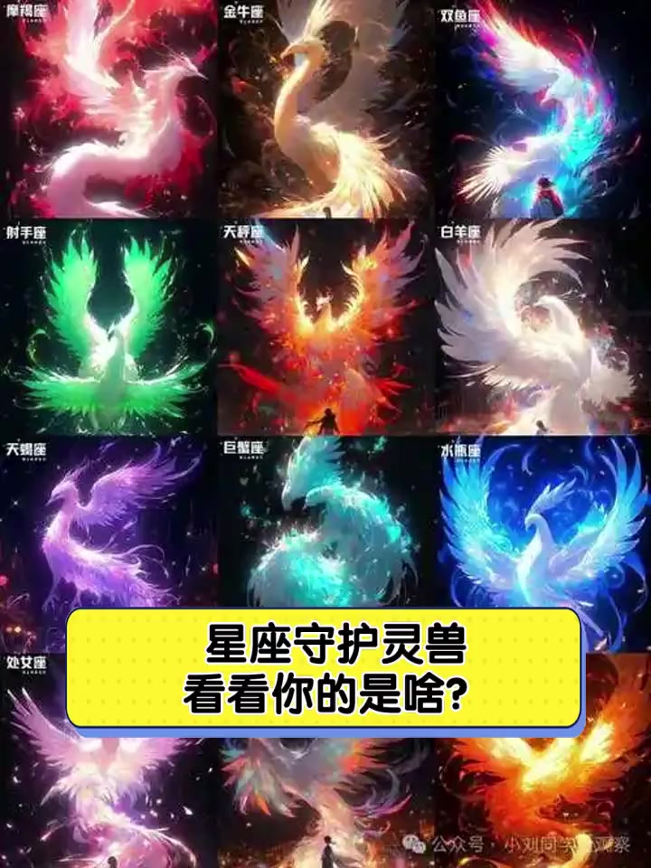 星座守护灵兽,看看你的是啥?