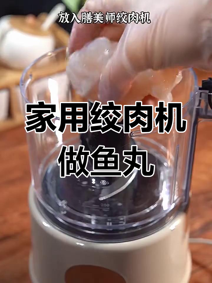 在家轻松做Q弹鱼丸,绞肉机让你秒变厨师
