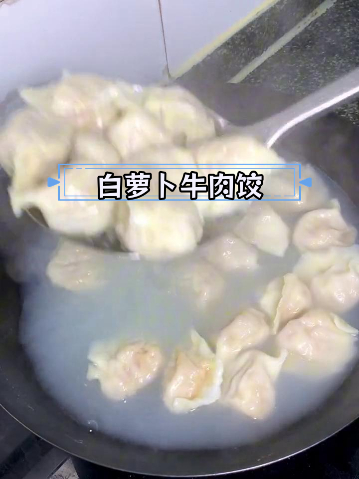 早晨的饺子与牛肉白萝卜馅