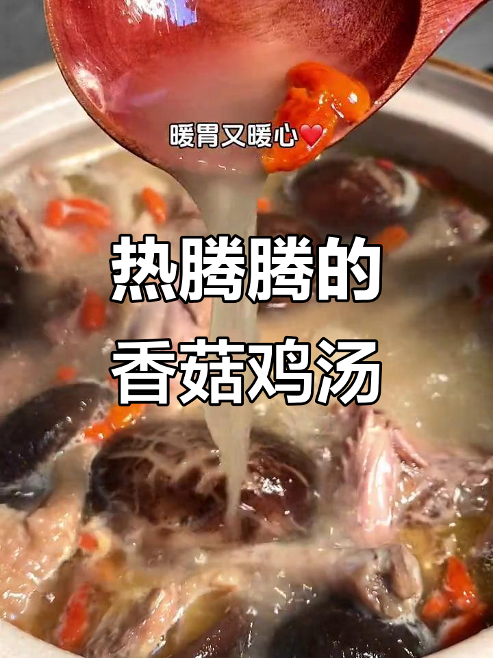 冬季暖心鸡汤,香菇炖鸡汤做法大揭秘