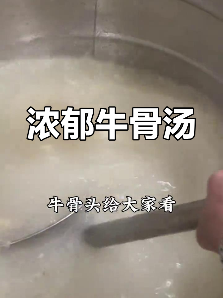 牛骨汤熬制三小时,骨髓融入底汤,营养丰富,滋补强身