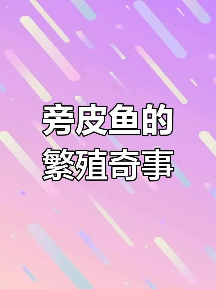 旁皮鱼:借河蚌养孩子的神奇生物