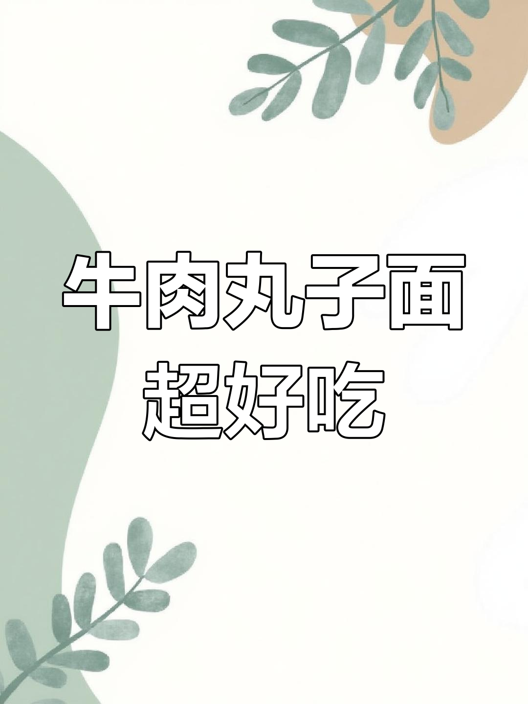 潮汕牛肉丸子面,家常美味让你停不下来