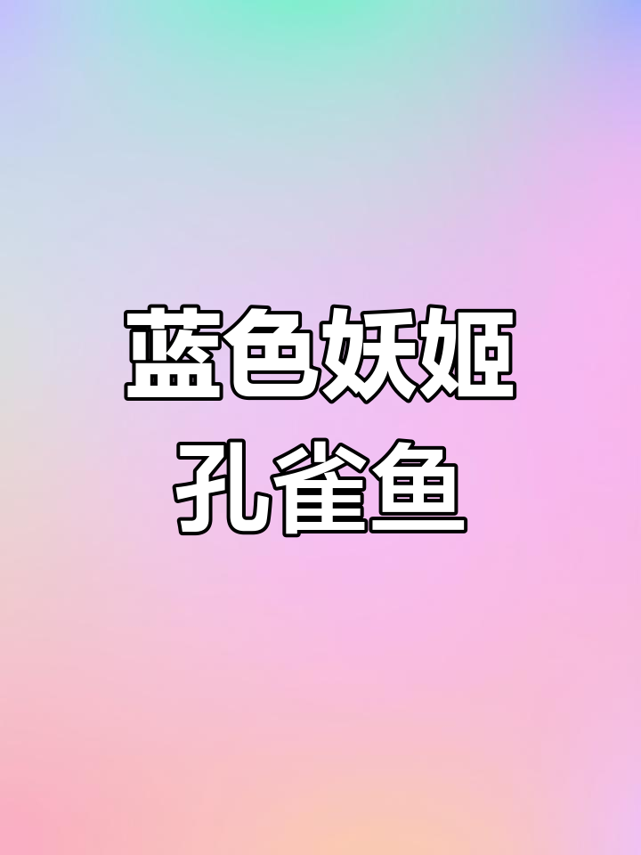 蓝色妖姬孔雀鱼,魅力四射的观赏珍品