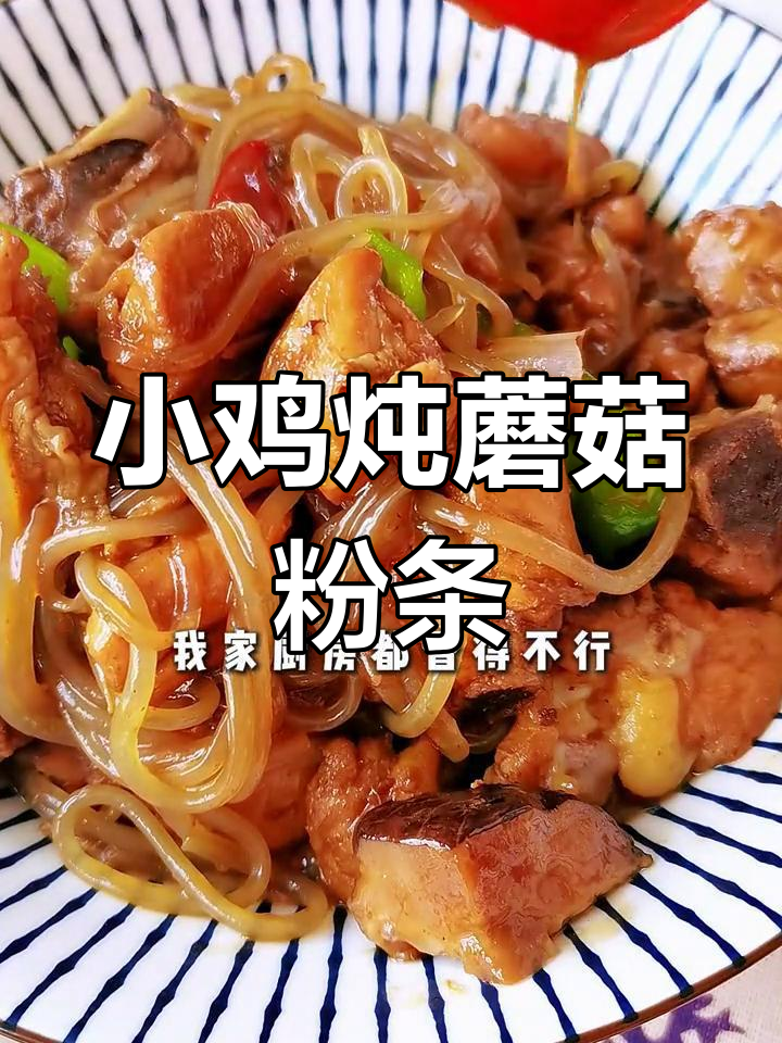 3月17日,家常小鸡炖蘑菇粉条,做法超简单!