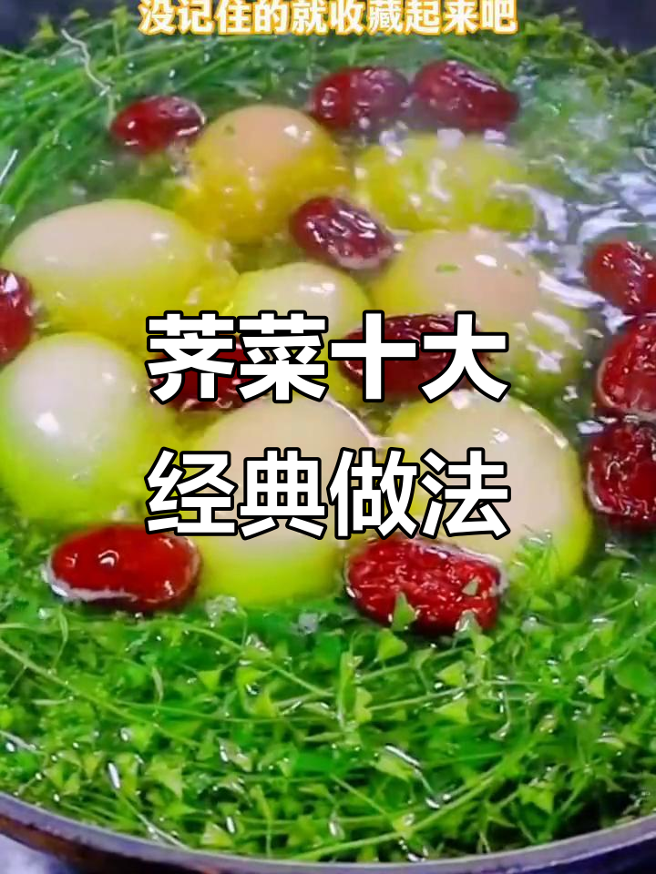 荠菜的十种神仙吃法，简单又美味