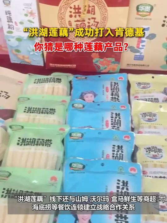 “洪湖莲藕”成功打入肯德基!你猜是哪种莲藕产品?洪湖莲藕清甜可口 2024荆州味道就是抖味