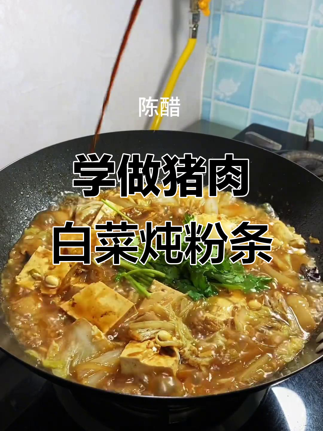 猪肉白菜炖粉条,简单又美味!快来学这道家常菜
