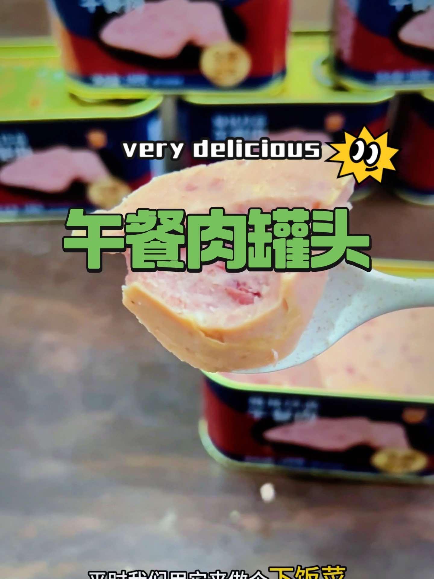 铁盒梅林午餐肉罐头 皮厨大叔美食