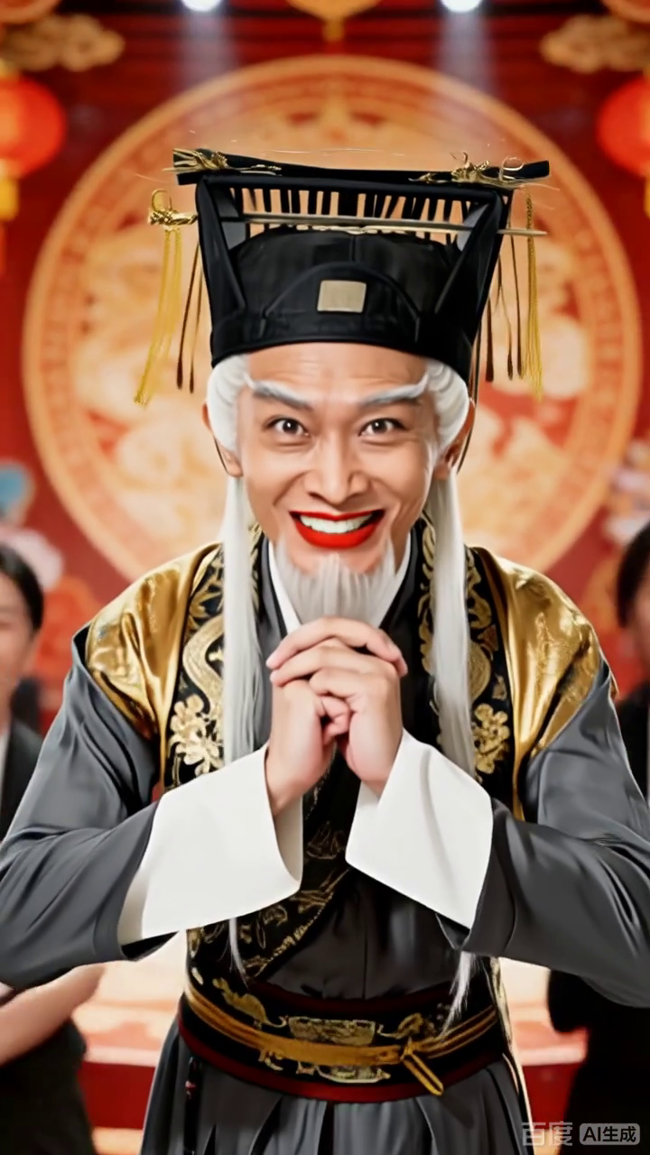 古装大叔笑出表情包