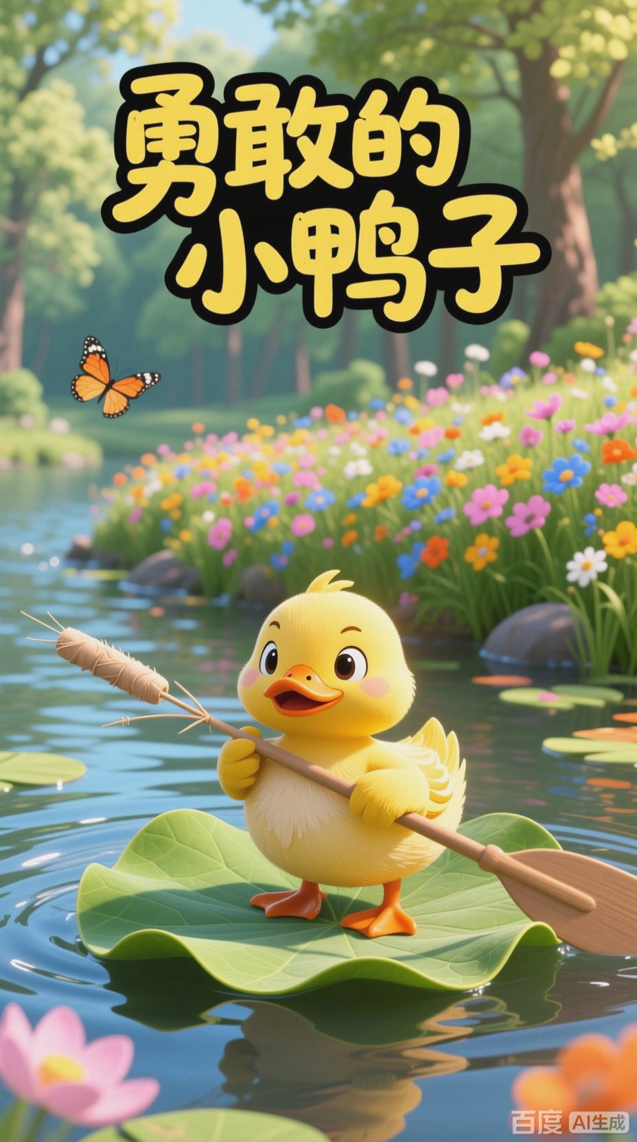 小鸭子的过河勇气之旅